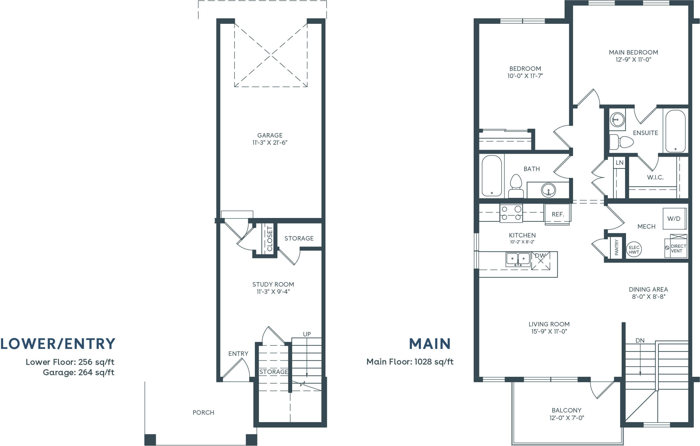 Jasper 2 Floorplan - Townhomes - Aspen Spring